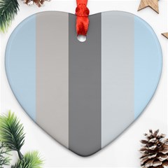 Stripey 24 Ornament (heart)