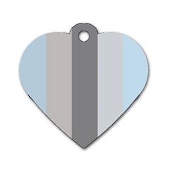 Stripey 24 Dog Tag Heart (one Side) by anthromahe