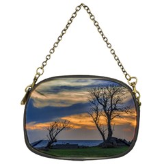 Sunset Scene At Waterfront Boardwalk, Montevideo Uruguay Chain Purse (one Side) by dflcprints