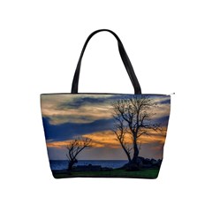 Sunset Scene At Waterfront Boardwalk, Montevideo Uruguay Classic Shoulder Handbag by dflcprints