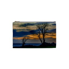 Sunset Scene At Waterfront Boardwalk, Montevideo Uruguay Cosmetic Bag (small) by dflcprints