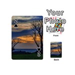 Sunset Scene At Waterfront Boardwalk, Montevideo Uruguay Playing Cards 54 Designs (Mini) Front - Spade2