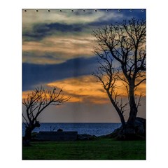 Sunset Scene At Waterfront Boardwalk, Montevideo Uruguay Shower Curtain 60  X 72  (medium)  by dflcprints