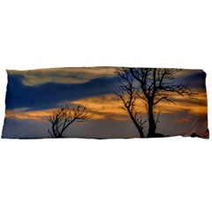 Sunset Scene At Waterfront Boardwalk, Montevideo Uruguay Body Pillow Case Dakimakura (two Sides) by dflcprints