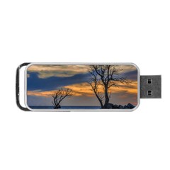 Sunset Scene At Waterfront Boardwalk, Montevideo Uruguay Portable Usb Flash (one Side) by dflcprints