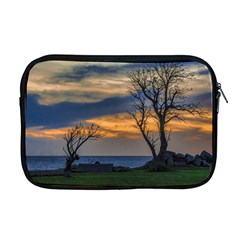 Sunset Scene At Waterfront Boardwalk, Montevideo Uruguay Apple Macbook Pro 17  Zipper Case by dflcprints