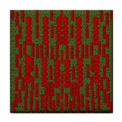 Bloom In Yule Season Colors Tile Coaster by pepitasart