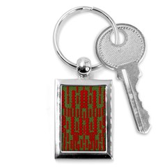 Bloom In Yule Season Colors Key Chain (rectangle) by pepitasart