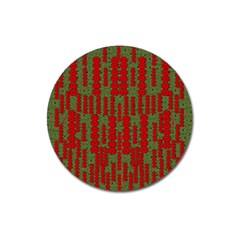 Bloom In Yule Season Colors Magnet 3  (round) by pepitasart