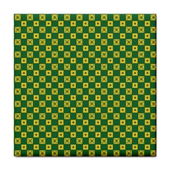 Df Green Domino Tile Coaster by deformigo