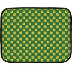 Df Green Domino Fleece Blanket (mini) by deformigo