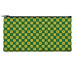 Df Green Domino Pencil Cases by deformigo