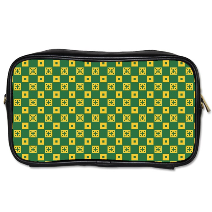 DF Green Domino Toiletries Bag (Two Sides)