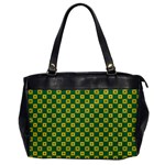 DF Green Domino Oversize Office Handbag Front