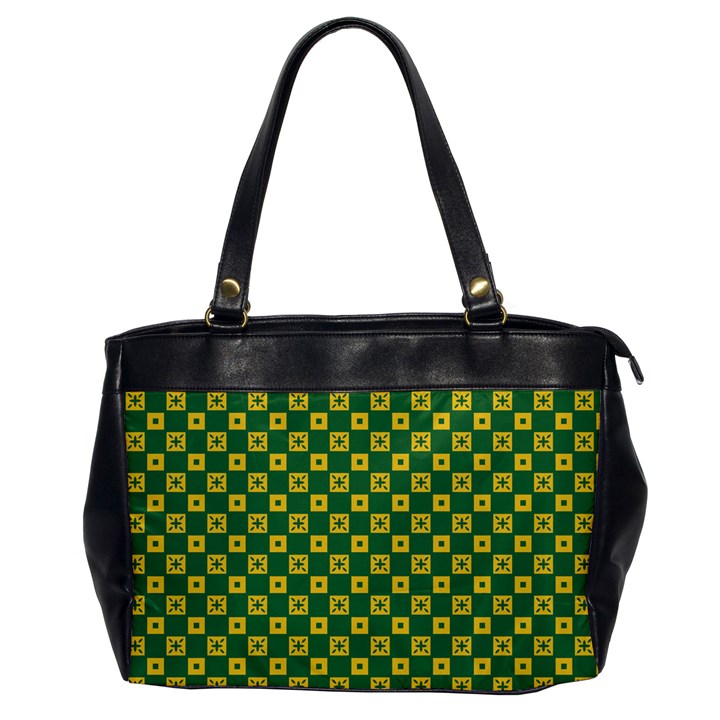 DF Green Domino Oversize Office Handbag