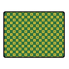 Df Green Domino Fleece Blanket (small) by deformigo