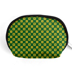 Df Green Domino Accessory Pouch (medium) by deformigo