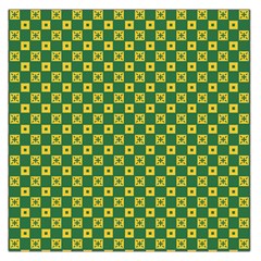 Df Green Domino Large Satin Scarf (square) by deformigo