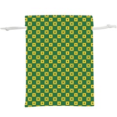 Df Green Domino  Lightweight Drawstring Pouch (xl) by deformigo