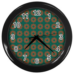 Df Alexis Finley Wall Clock (black) by deformigo