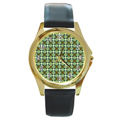 Df Kristian Noble Round Gold Metal Watch by deformigo