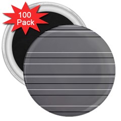 Black Grey White Stripes 3  Magnets (100 Pack) by anthromahe