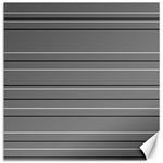 Black Grey White Stripes Canvas 16  x 16  15.2 x15.41  Canvas - 1