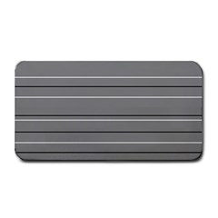 Black Grey White Stripes Medium Bar Mats by anthromahe