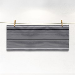 Black Grey White Stripes Hand Towel by anthromahe