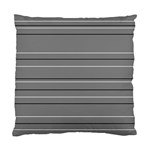 Black Grey White Stripes Standard Cushion Case (One Side) Front