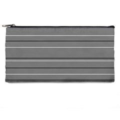 Black Grey White Stripes Pencil Cases by anthromahe