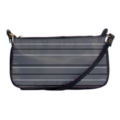 Black Grey White Stripes Shoulder Clutch Bag by anthromahe