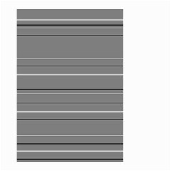 Black Grey White Stripes Small Garden Flag (two Sides)