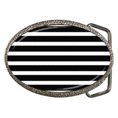 Black & White Stripes Belt Buckles