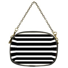 Black & White Stripes Chain Purse (one Side) by anthromahe