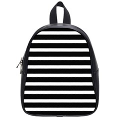 Black & White Stripes School Bag (small) by anthromahe