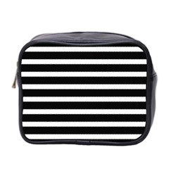 Black & White Stripes Mini Toiletries Bag (two Sides) by anthromahe