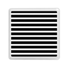 Black & White Stripes Memory Card Reader (square)