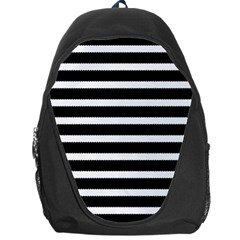 Black & White Stripes Backpack Bag