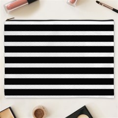 Black & White Stripes Cosmetic Bag (xxxl) by anthromahe