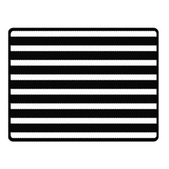 Black & White Stripes Double Sided Fleece Blanket (small)  by anthromahe