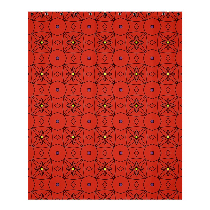 Tiling Zip A Dee Doo Dah+designs+red+color+by+code+listing+1 8 [converted] Shower Curtain 60  x 72  (Medium) 