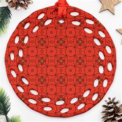 Tiling Zip A Dee Doo Dah+designs+red+color+by+code+listing+1 8 [converted] Round Filigree Ornament (two Sides) by deformigo