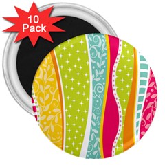 Abstract Lines 3  Magnets (10 Pack) 