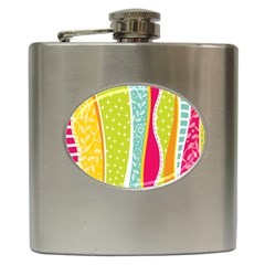 Abstract Lines Hip Flask (6 Oz) by designsbymallika