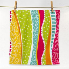 abstract lines Face Towel