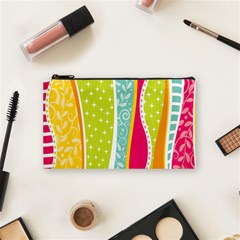 Abstract Lines Cosmetic Bag (small) by designsbymallika