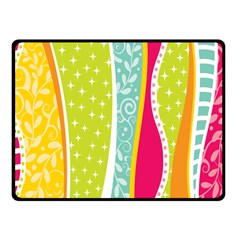 abstract lines Fleece Blanket (Small)