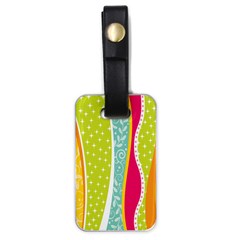 abstract lines Luggage Tag (one side)