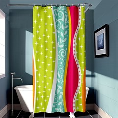 abstract lines Shower Curtain 36  x 72  (Stall) 